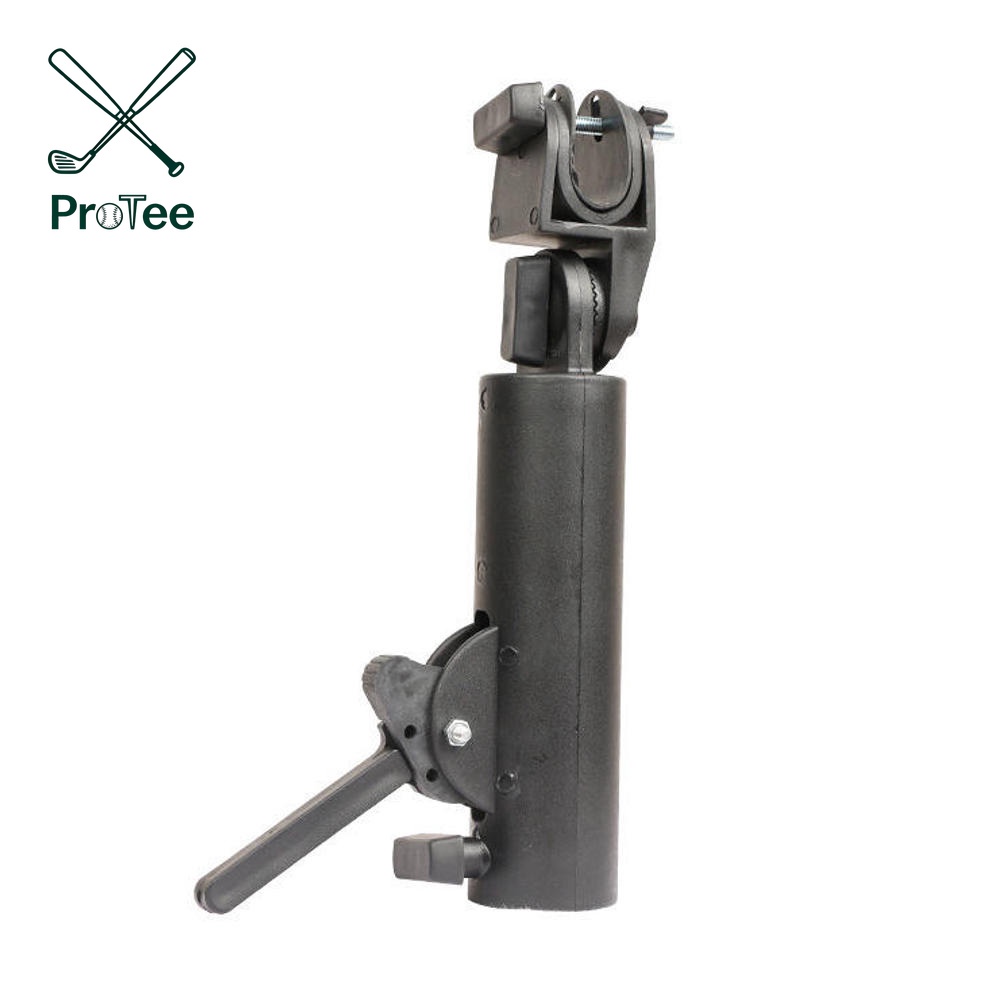 Heavy Duty Golf Push Cart Umbrella Holder Adjustable ABS Base for Stroller Bike Wheelchair Bike Beach Chair Hands Free