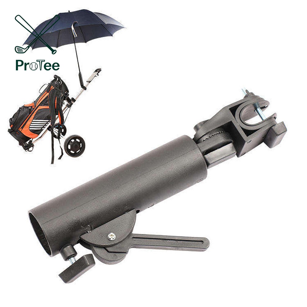Heavy Duty Golf Push Cart Umbrella Holder Adjustable ABS Base for Stroller Bike Wheelchair Bike Beach Chair Hands Free