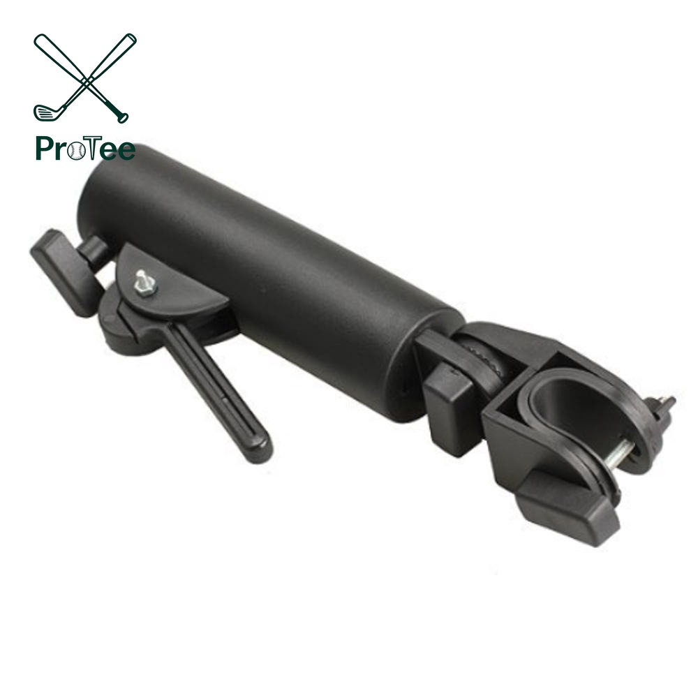 Heavy Duty Golf Push Cart Umbrella Holder Adjustable ABS Base for Stroller Bike Wheelchair Bike Beach Chair Hands Free