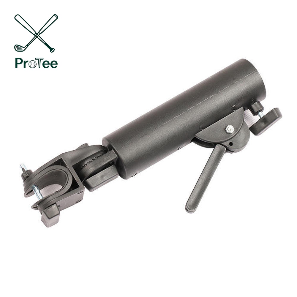 Heavy Duty Golf Push Cart Umbrella Holder Adjustable ABS Base for Stroller Bike Wheelchair Bike Beach Chair Hands Free