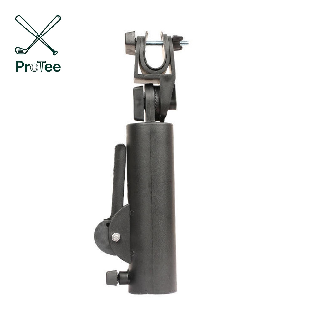 Heavy Duty Golf Push Cart Umbrella Holder Adjustable ABS Base for Stroller Bike Wheelchair Bike Beach Chair Hands Free