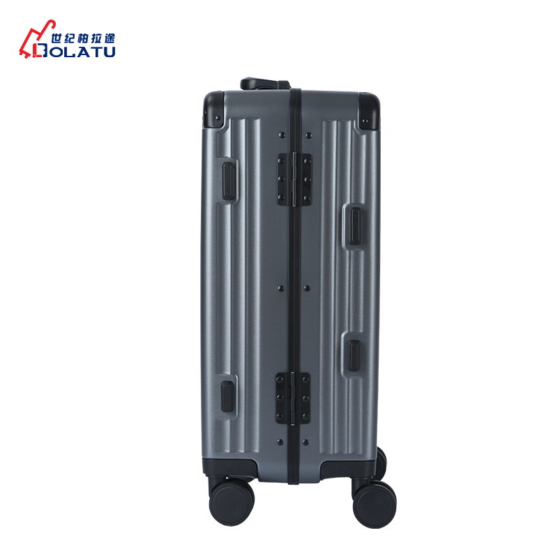 Unisex 20inch Luggage USB Charge Wide Trolley case Fashionable Business 100% PC Spinner Luggage Front Opening