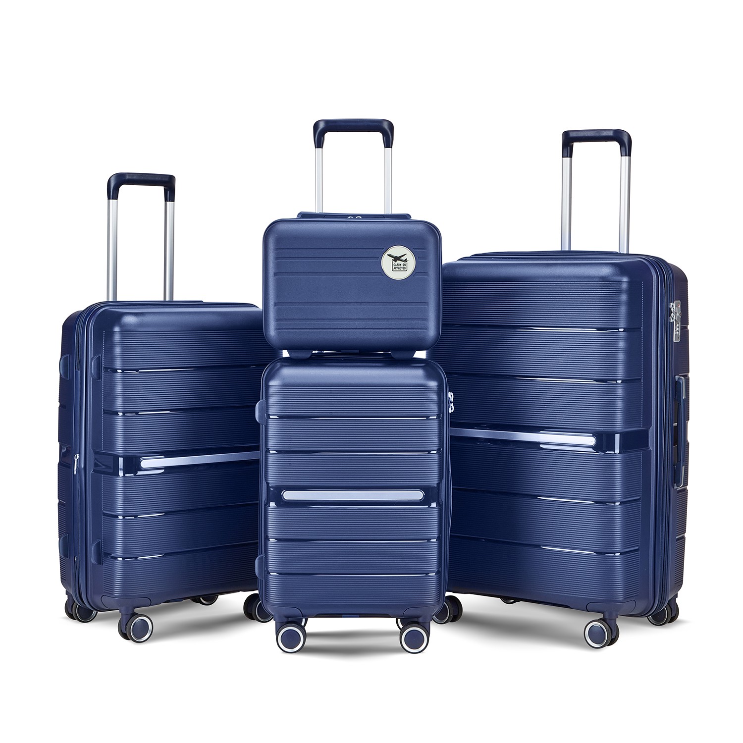 Accept OEM/ODM High Quality PP Trolley Luggage Trolley Bags Trolley Cases Hard-shell Luggage