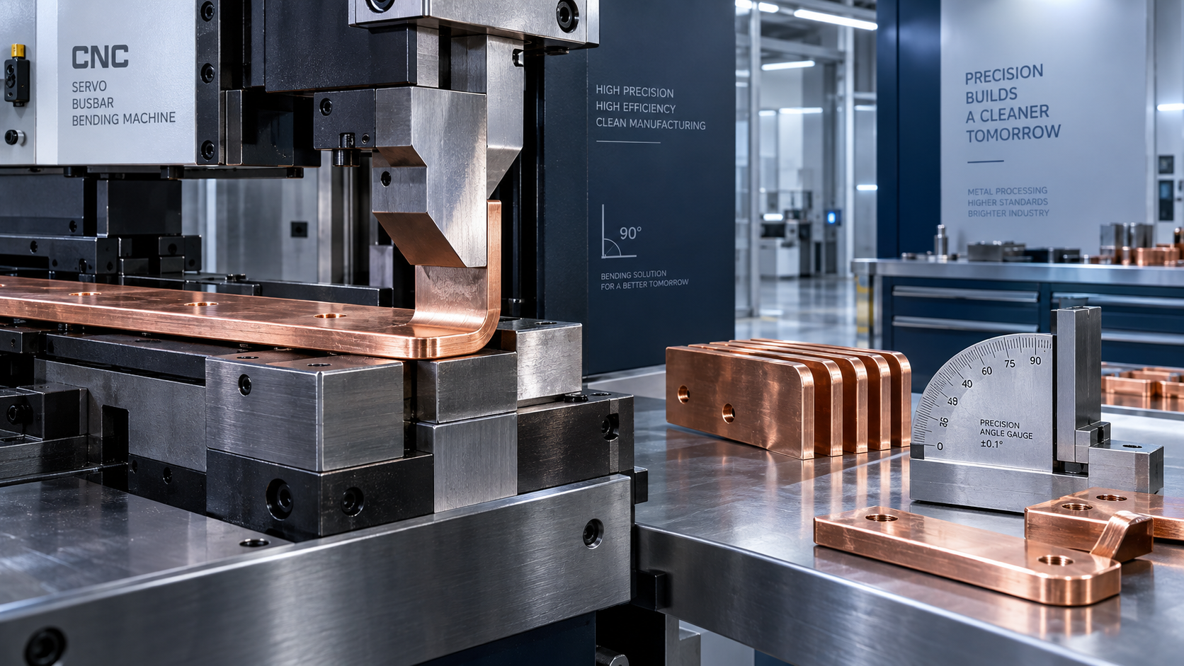 Preventing Springback Errors on a Servo CNC Busbar Bending Machine