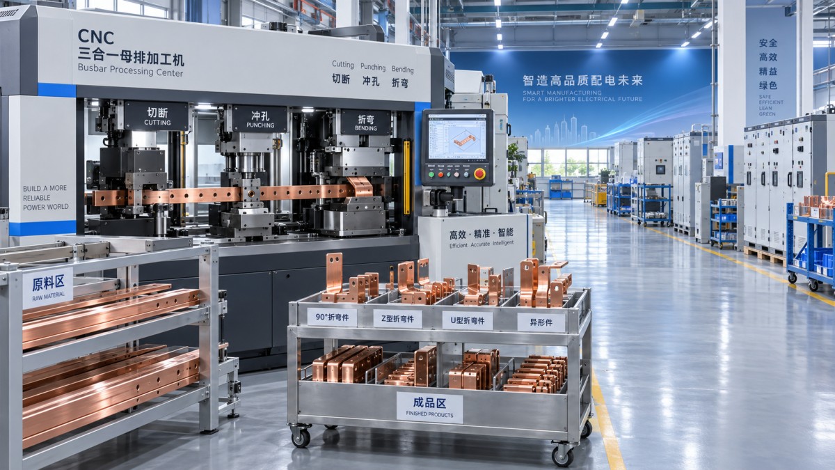 3 in 1 CNC Busbar Machine Capacity Planning for Switchgear Workshops