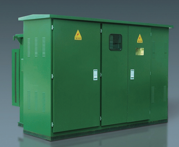 American combined (cabinet-style) power substation