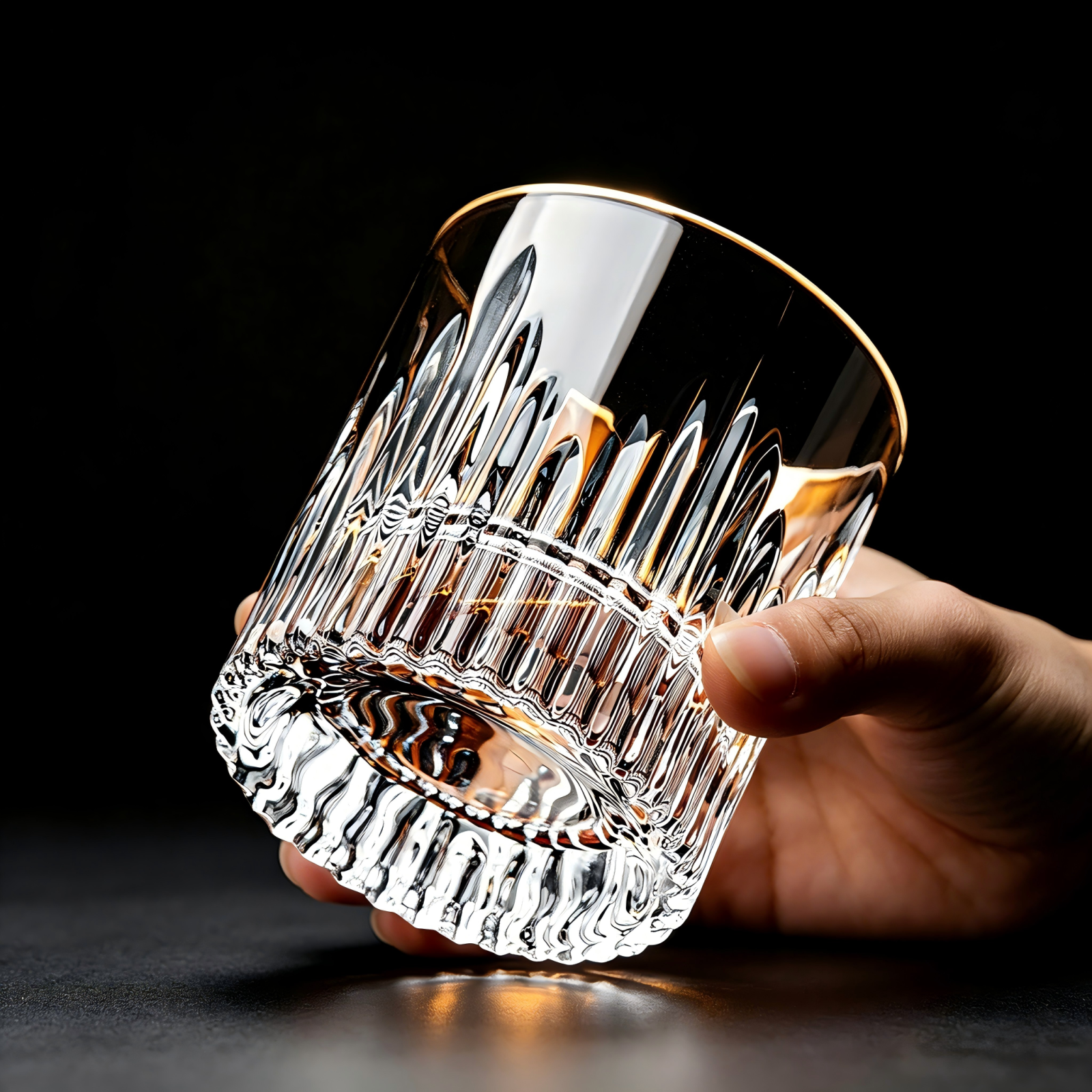 p-1 Crystal Whiskey Glasses