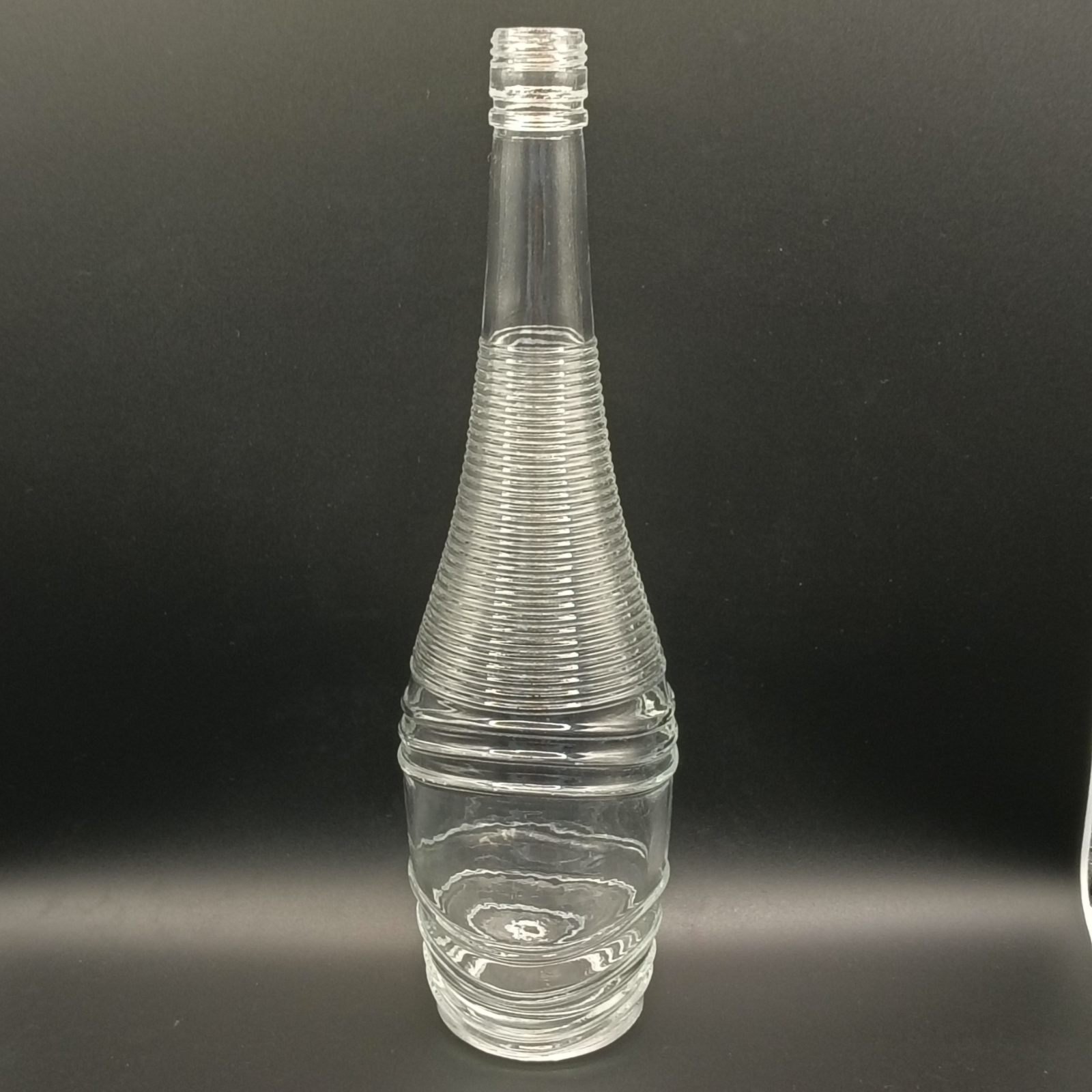 1, glass gin bottles