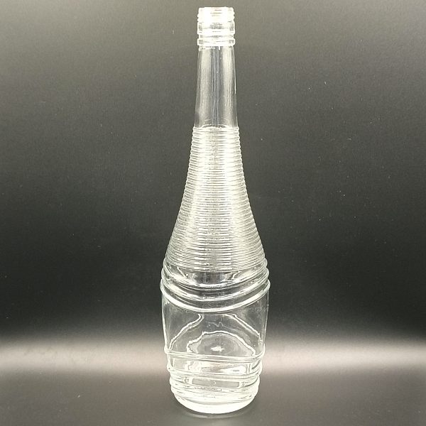 1, glass gin bottles