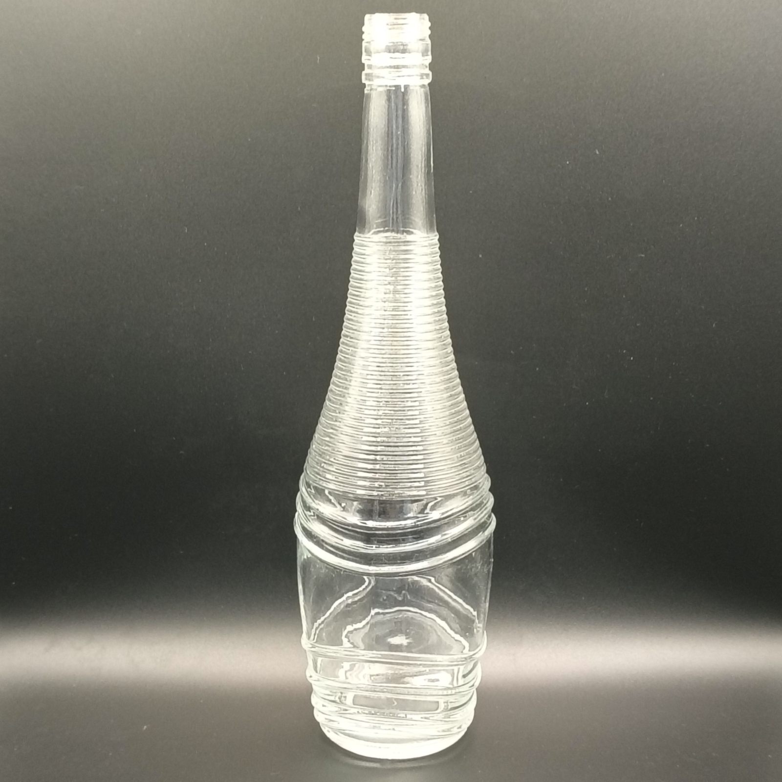 1, glass gin bottles