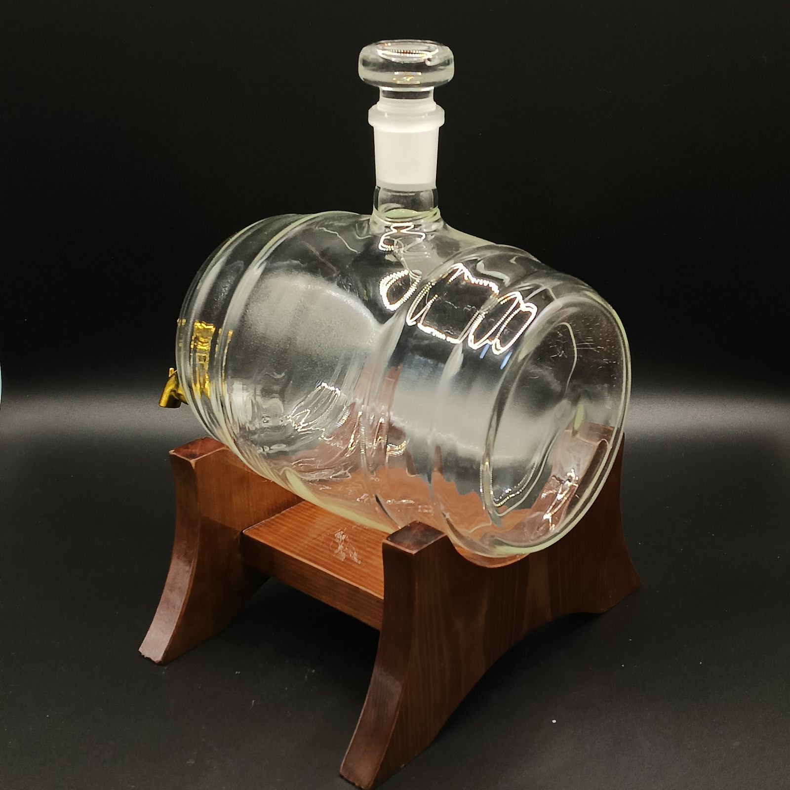 P-34, Wooden Barrel Style glass bottle