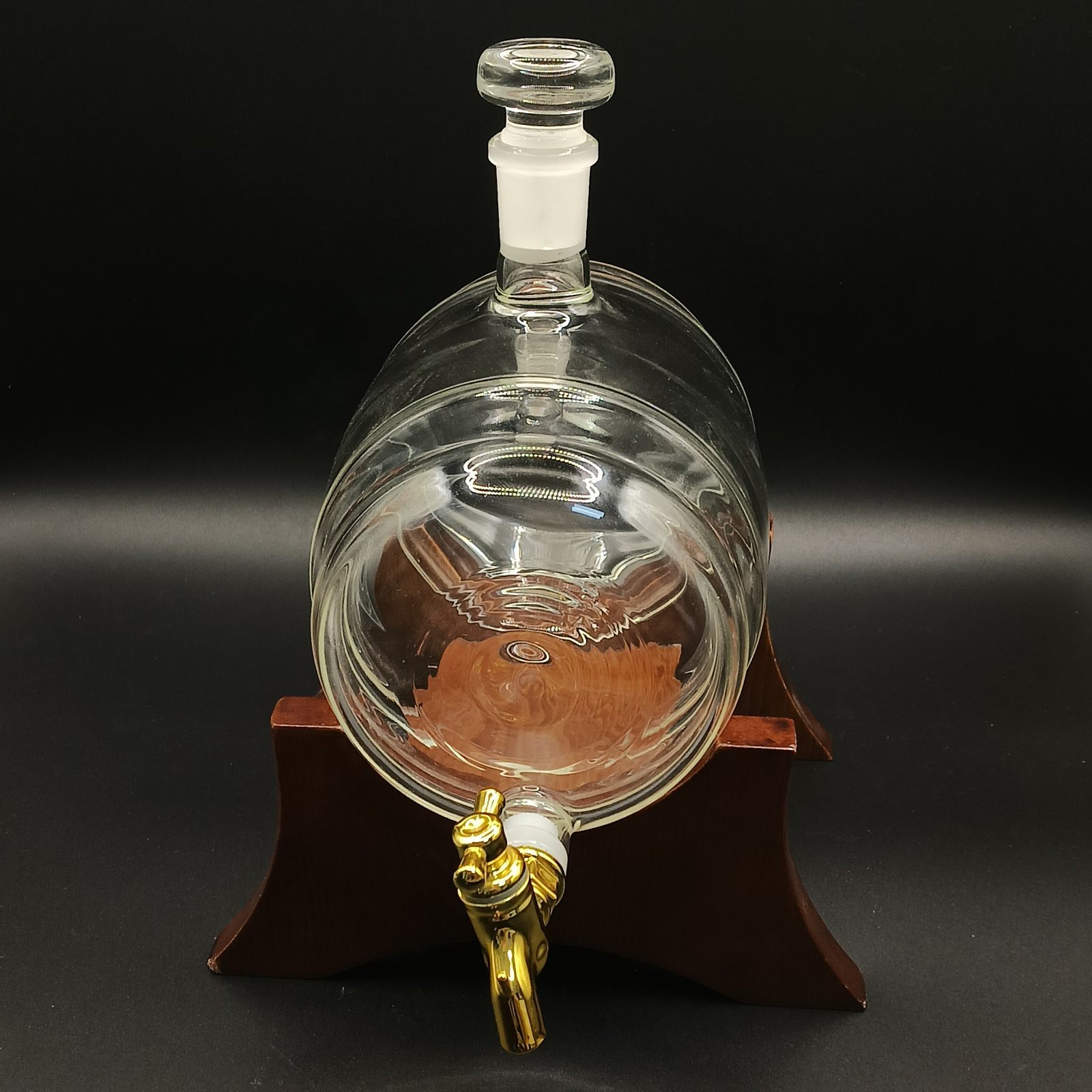 P-34, Wooden Barrel Style glass bottle
