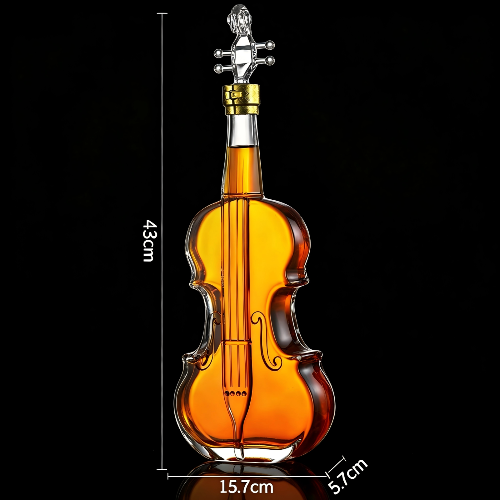 P-33，Violin shaped glass bottle
