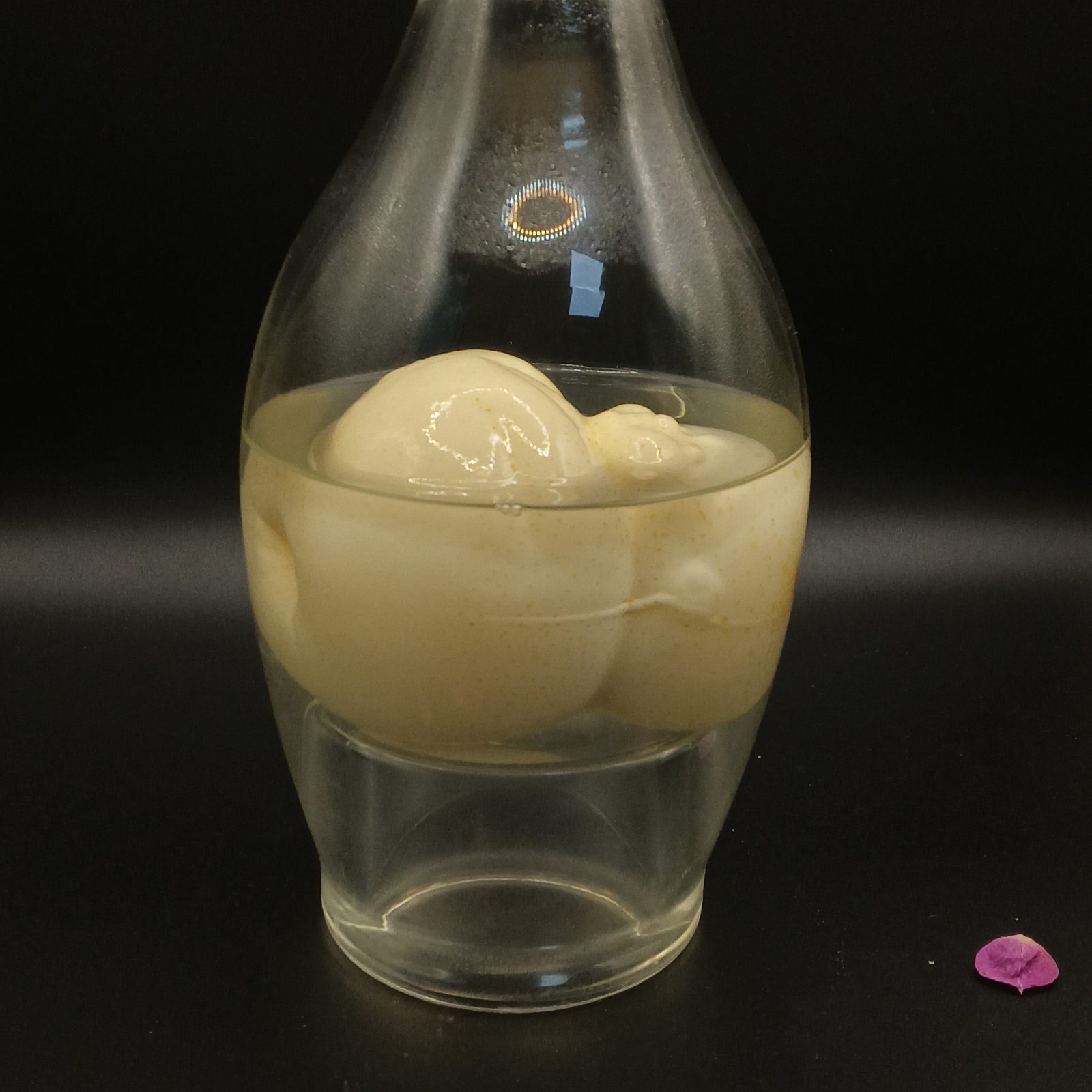 P-12，Pear inside Glass bottle