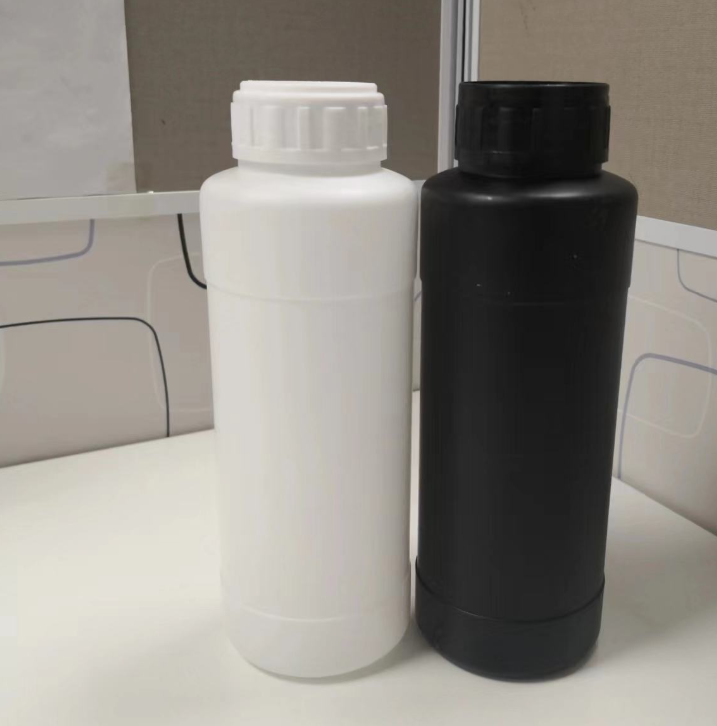 Plastic fluorinated bottle