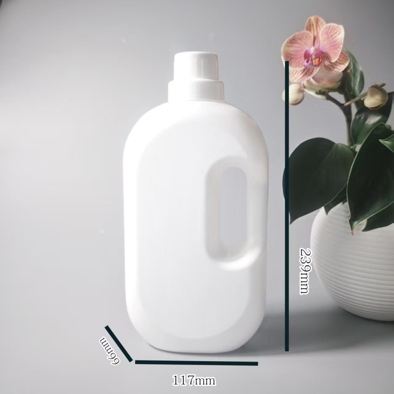 HDPE plastic bottle