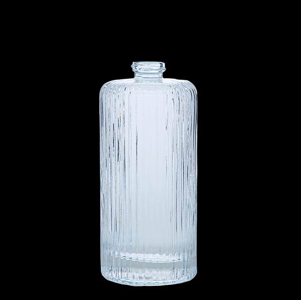 A14 Striped crystal glass wine bottle