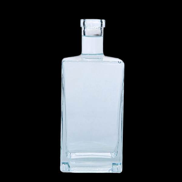 A15 Square glass whiskey bottle