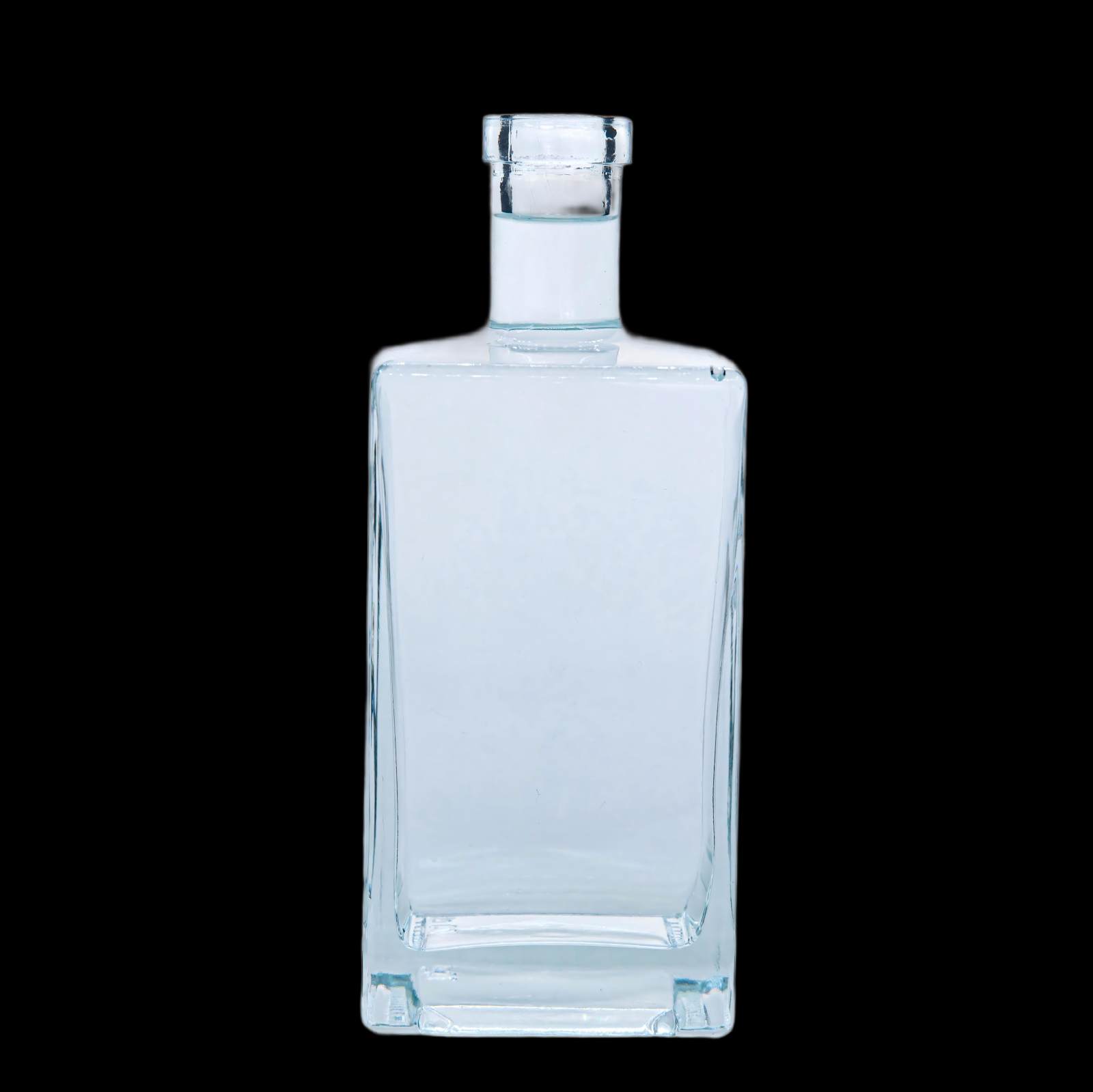 A15 Square glass whiskey bottle