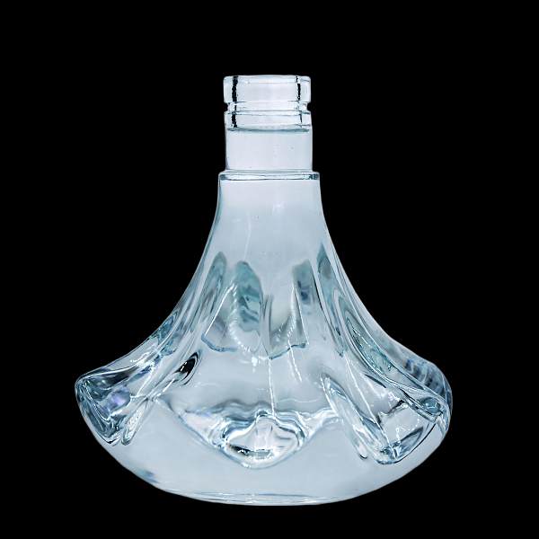 A22 Curved Wave Texture Liquor Glass Bottle