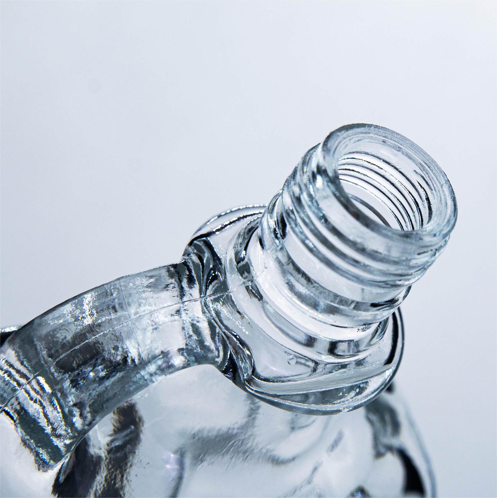 A45 Handle Glass Liquor Bottle