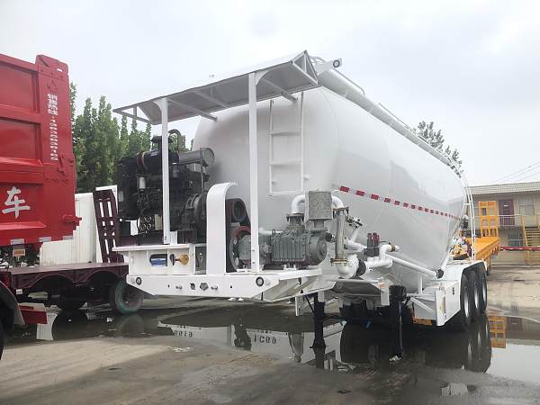 3 axle 40 ton cement powder tanker trailer