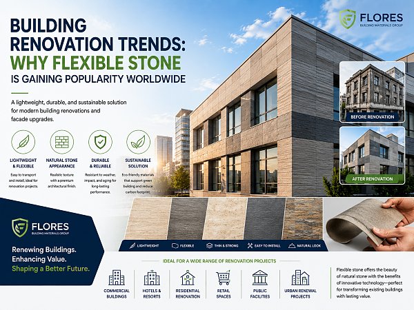 Building Renovation Trends: Why Flexible Stone Is Gaining Popularity Worldwide