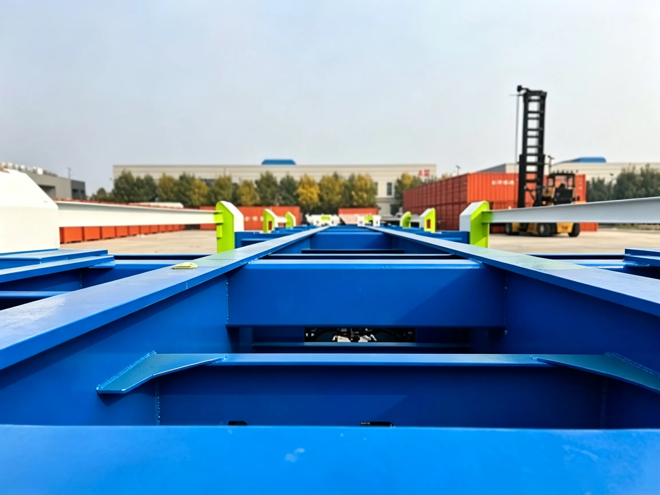 Remorque porte-conteneurs de terminal de 60 tonnes