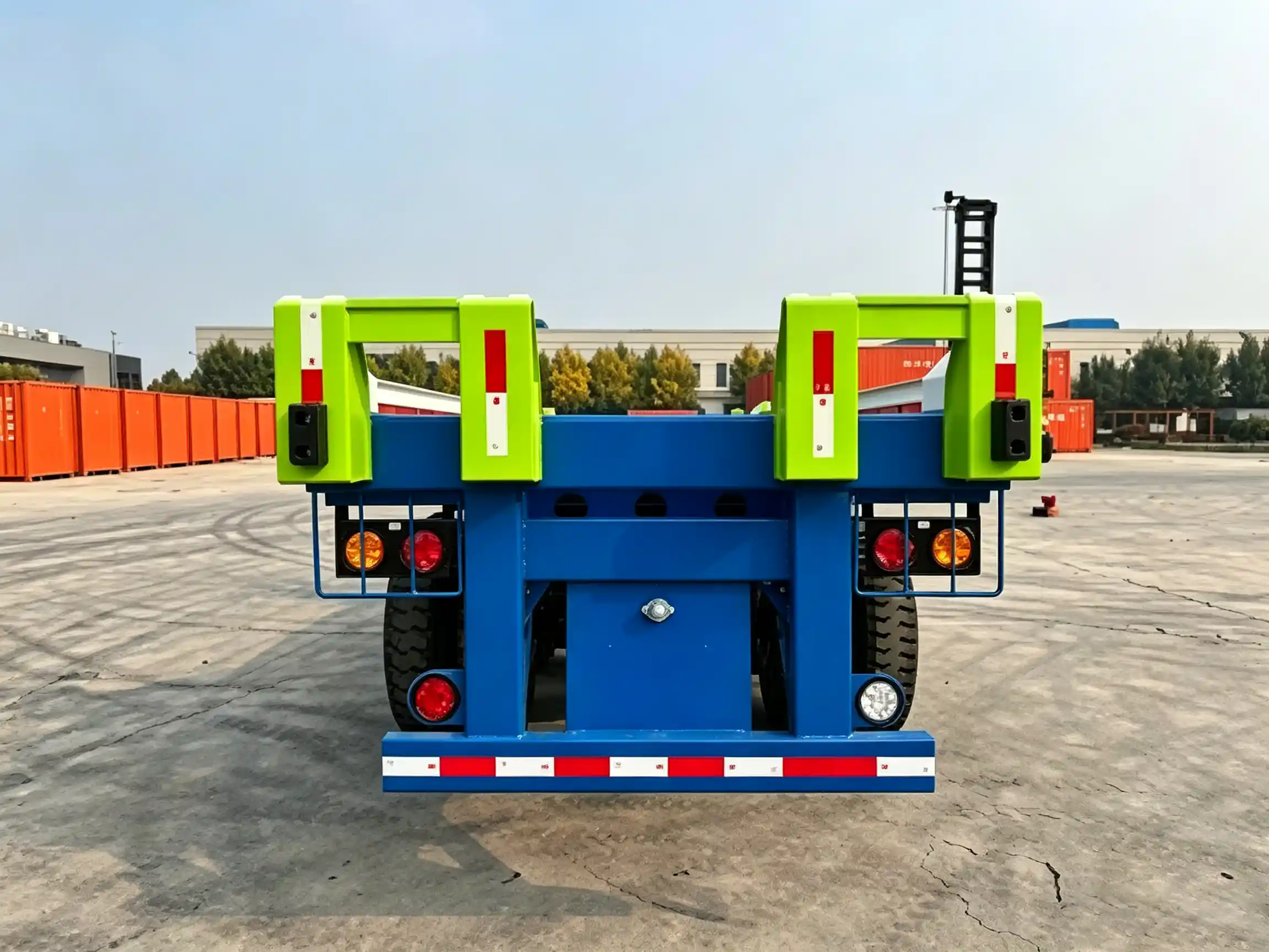 Remorque porte-conteneurs de terminal de 60 tonnes