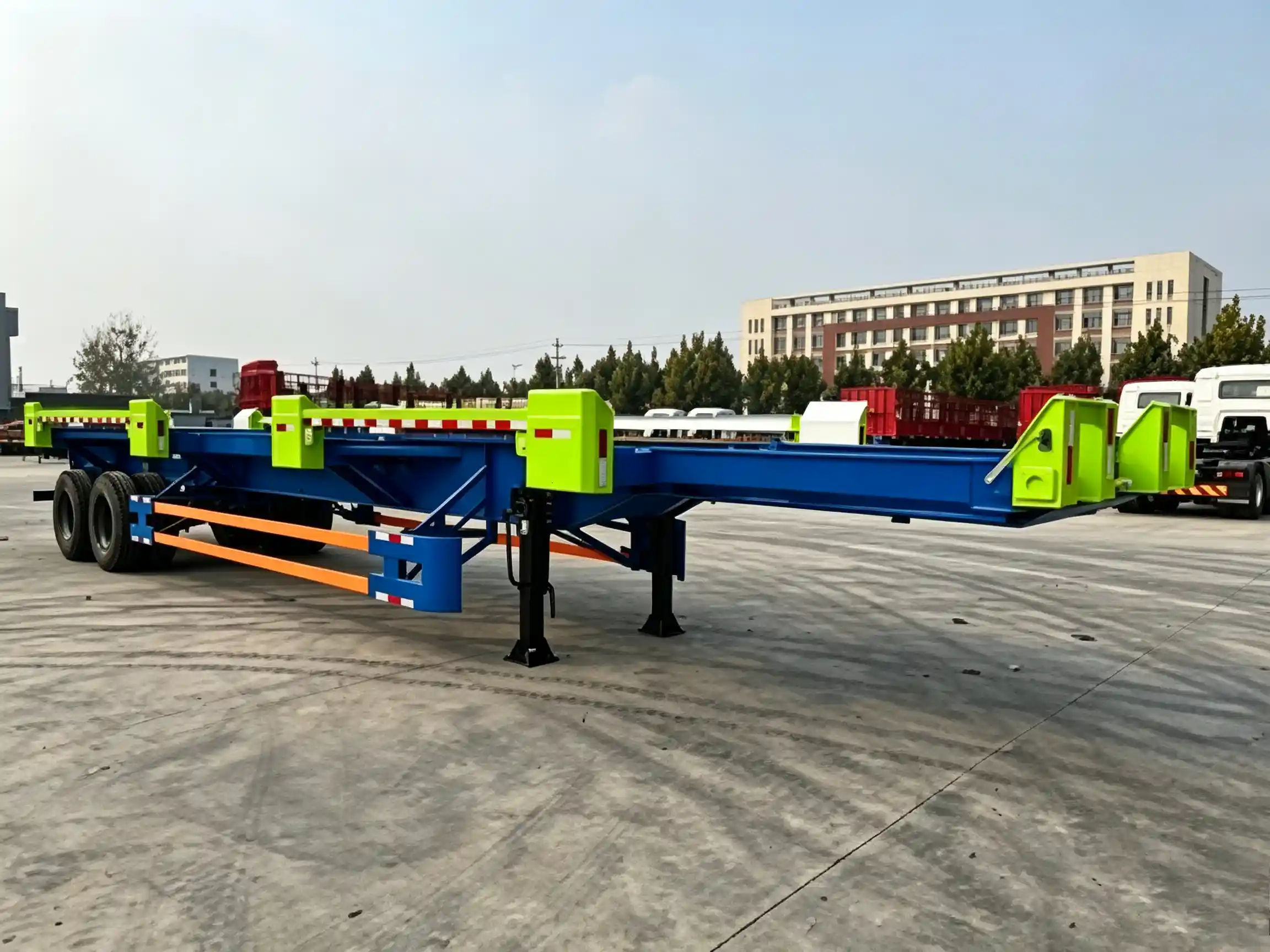 Remorque porte-conteneurs de terminal de 60 tonnes