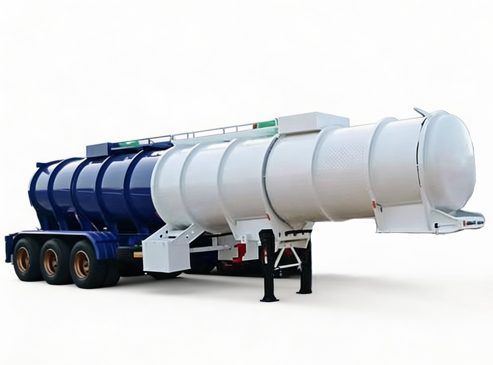Semirreboque-tanque para ácido sulfúrico de 20 CBM com 3 eixos