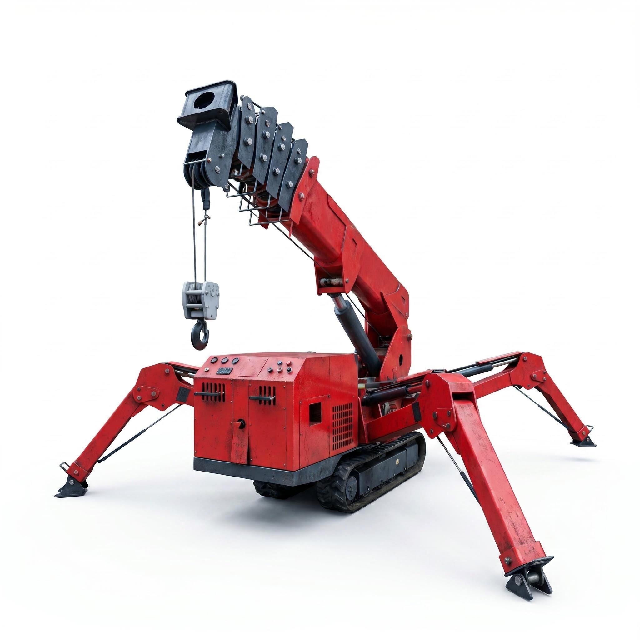 What are the key differences between a crawler crane and a spider crane?