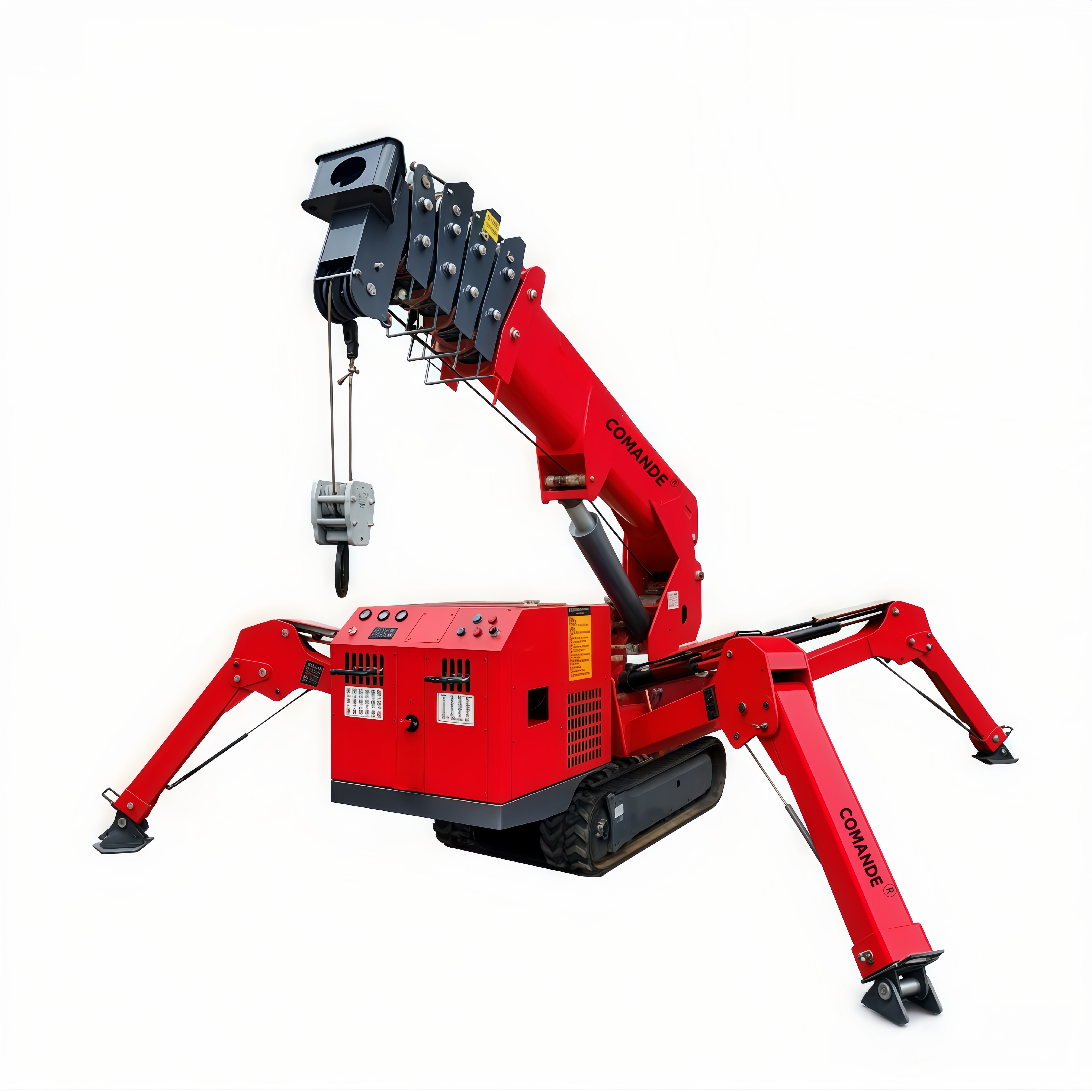 What outriggers setup errors make a spider crawler crane unstable