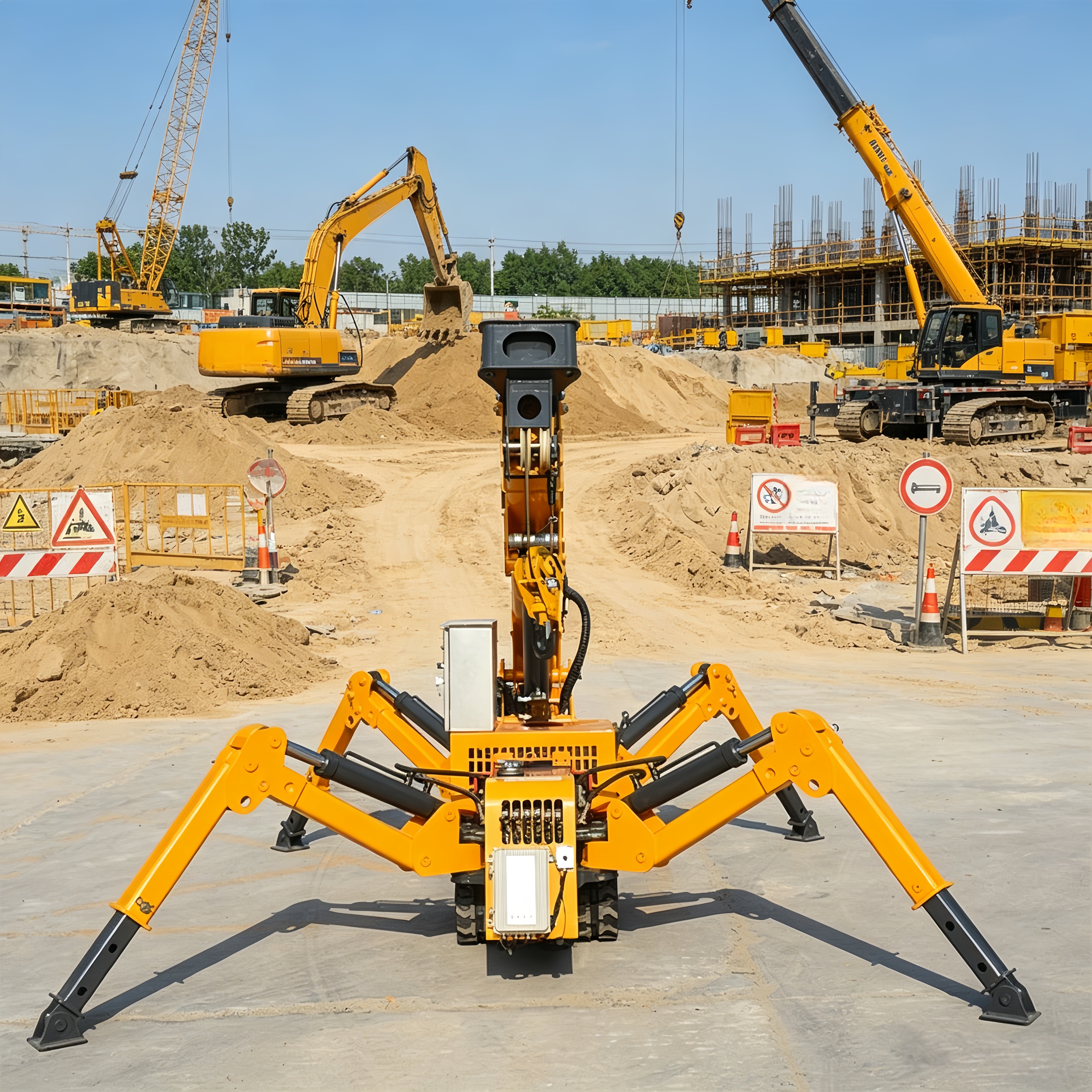 1.5Ton Compact Crawler Spider Crane