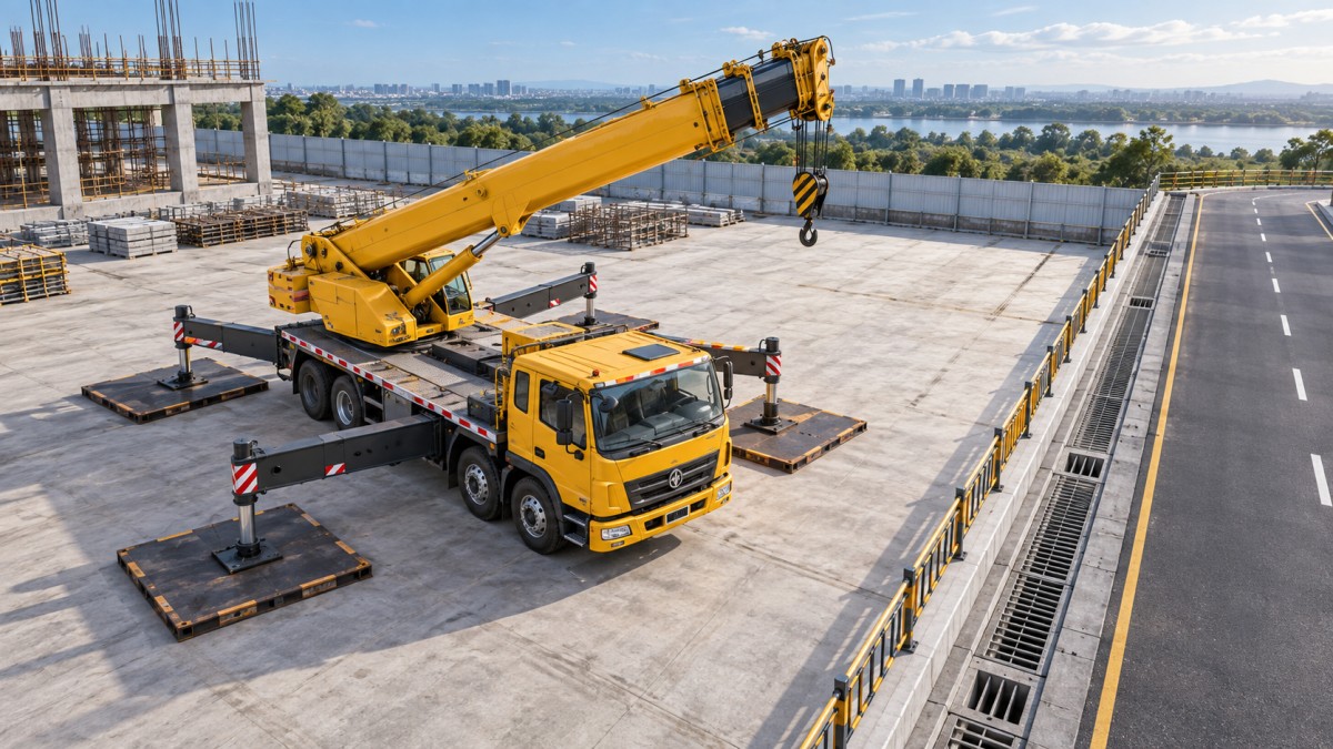 How outrigger footprint affects truck mounted crane site selection How outrigger footprint affects truck mounted crane site selection