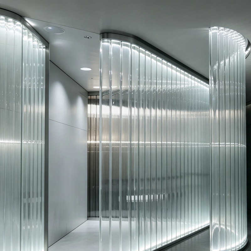 Borosilicate Fluted Glass Tube