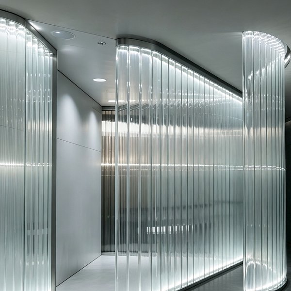 Borosilicate Fluted Glass Tube