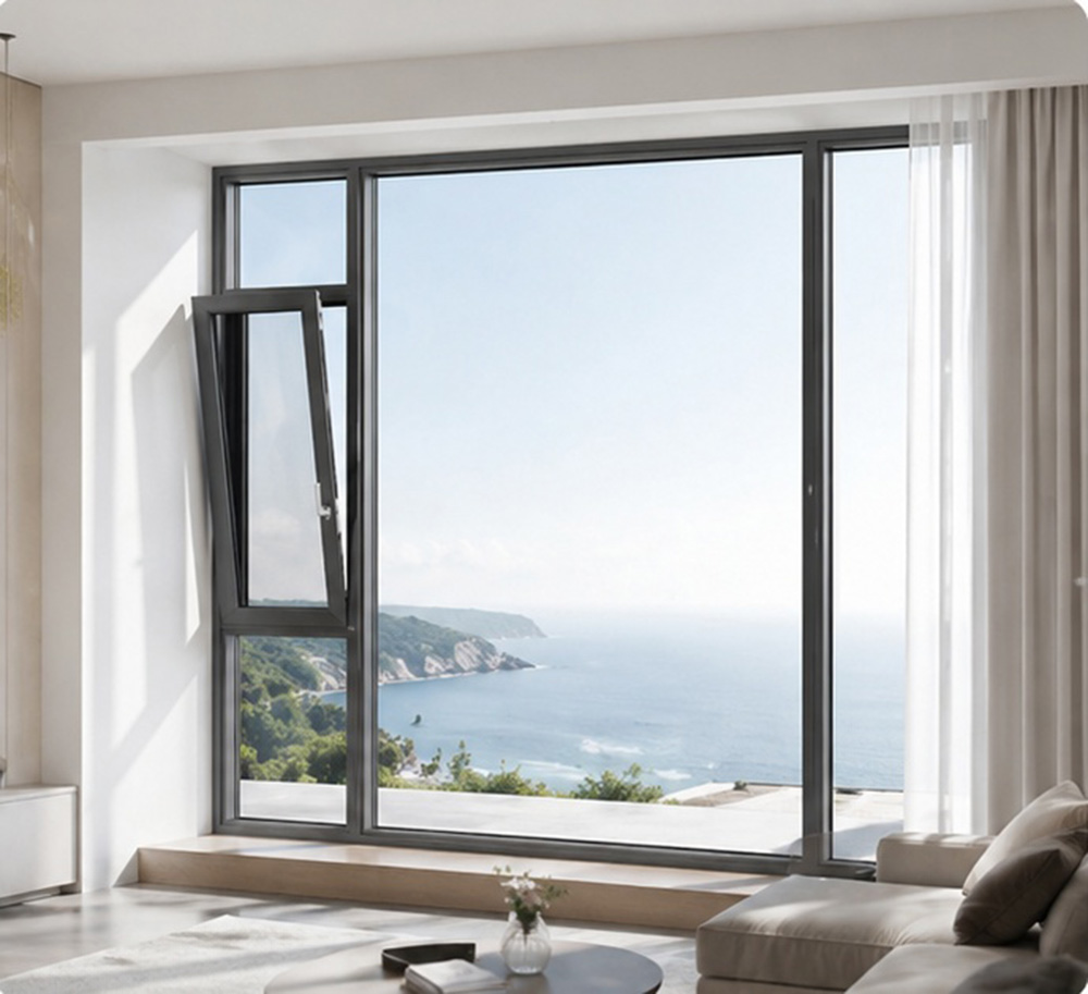 panoramic aluminum window