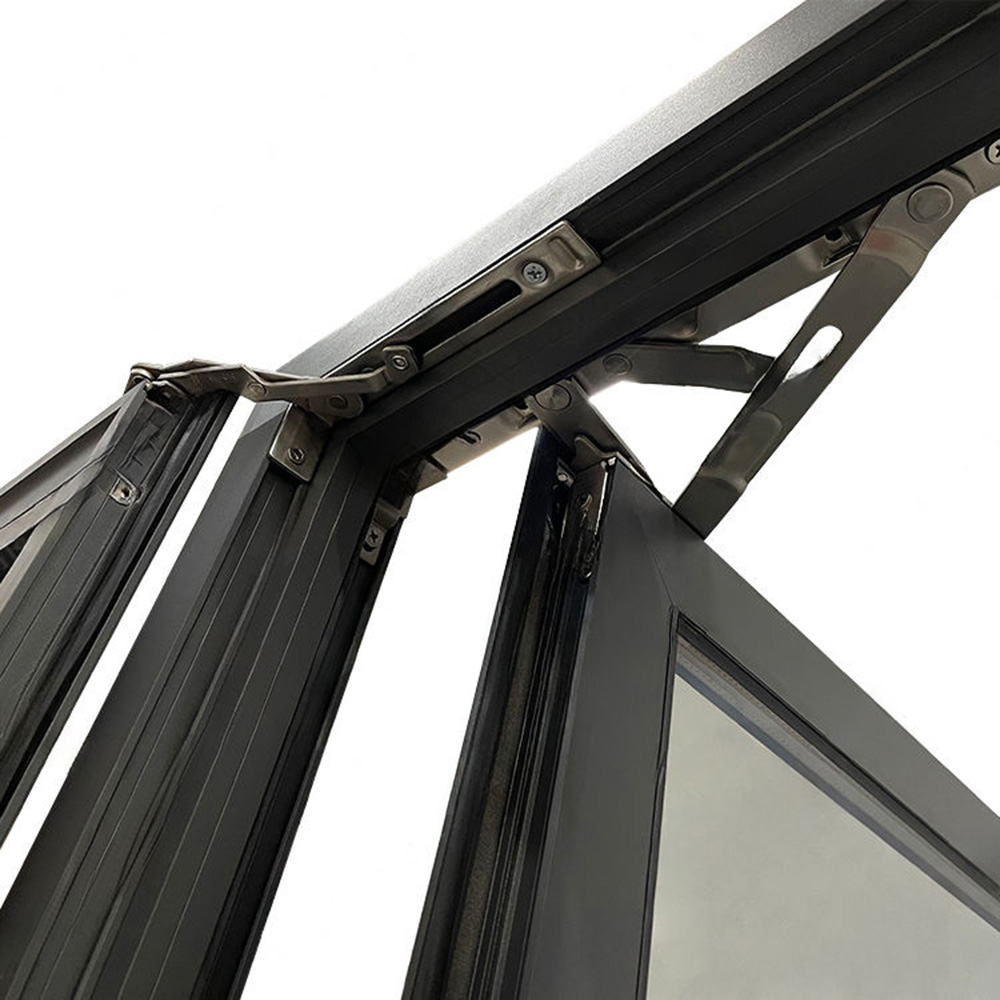 high-transparency diamond mesh insulated aluminum casement window