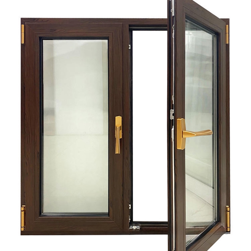 Wood Grain Thermal Break Aluminium Outward Casement Window