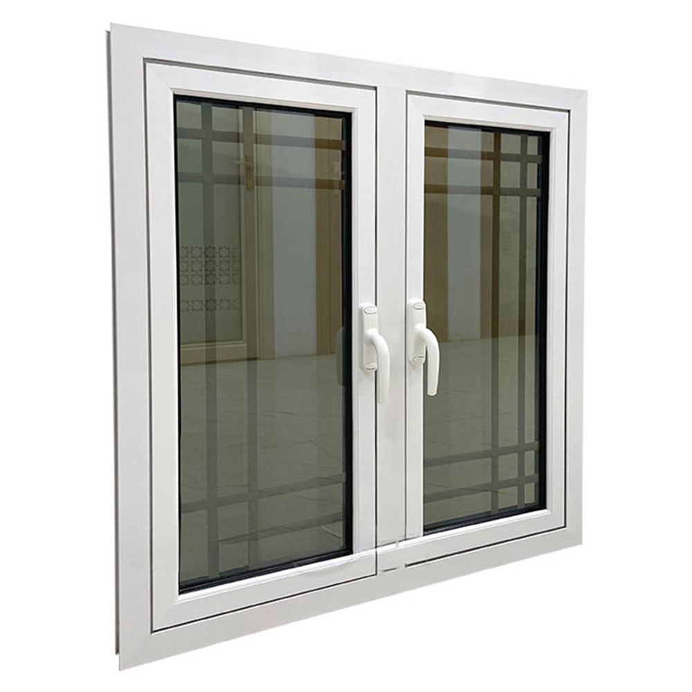 White Internal Grille Thermal Break Aluminium Outward Casement Window