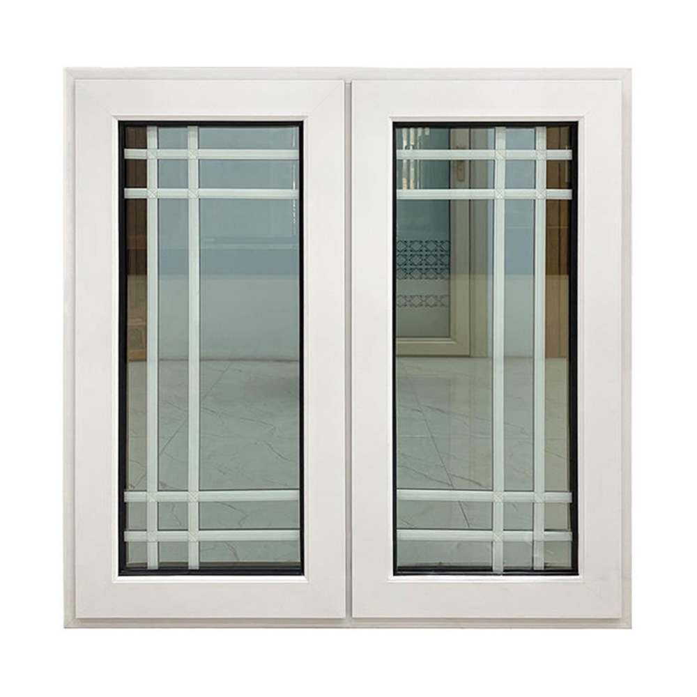 White Internal Grille Thermal Break Aluminium Outward Casement Window