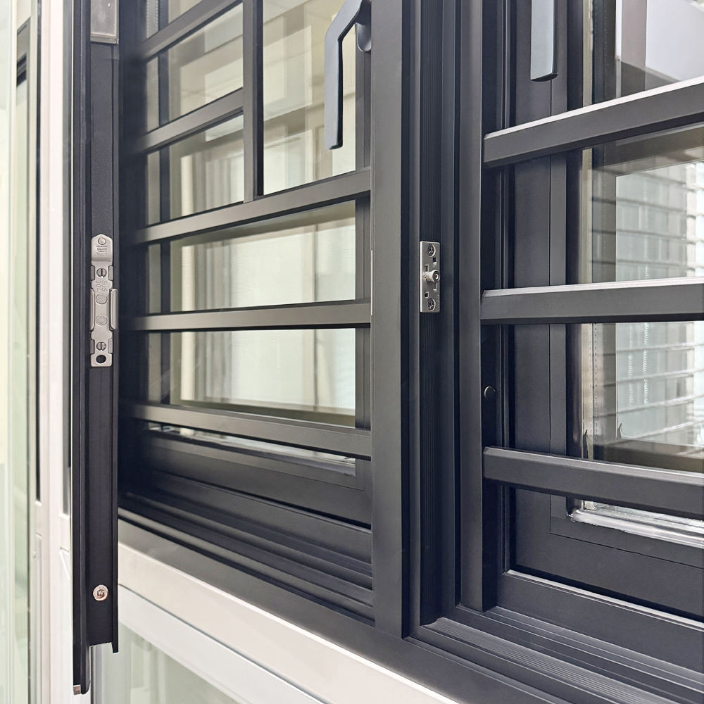 Dual-layer Integrated Security Aluminium Outward Casement Window