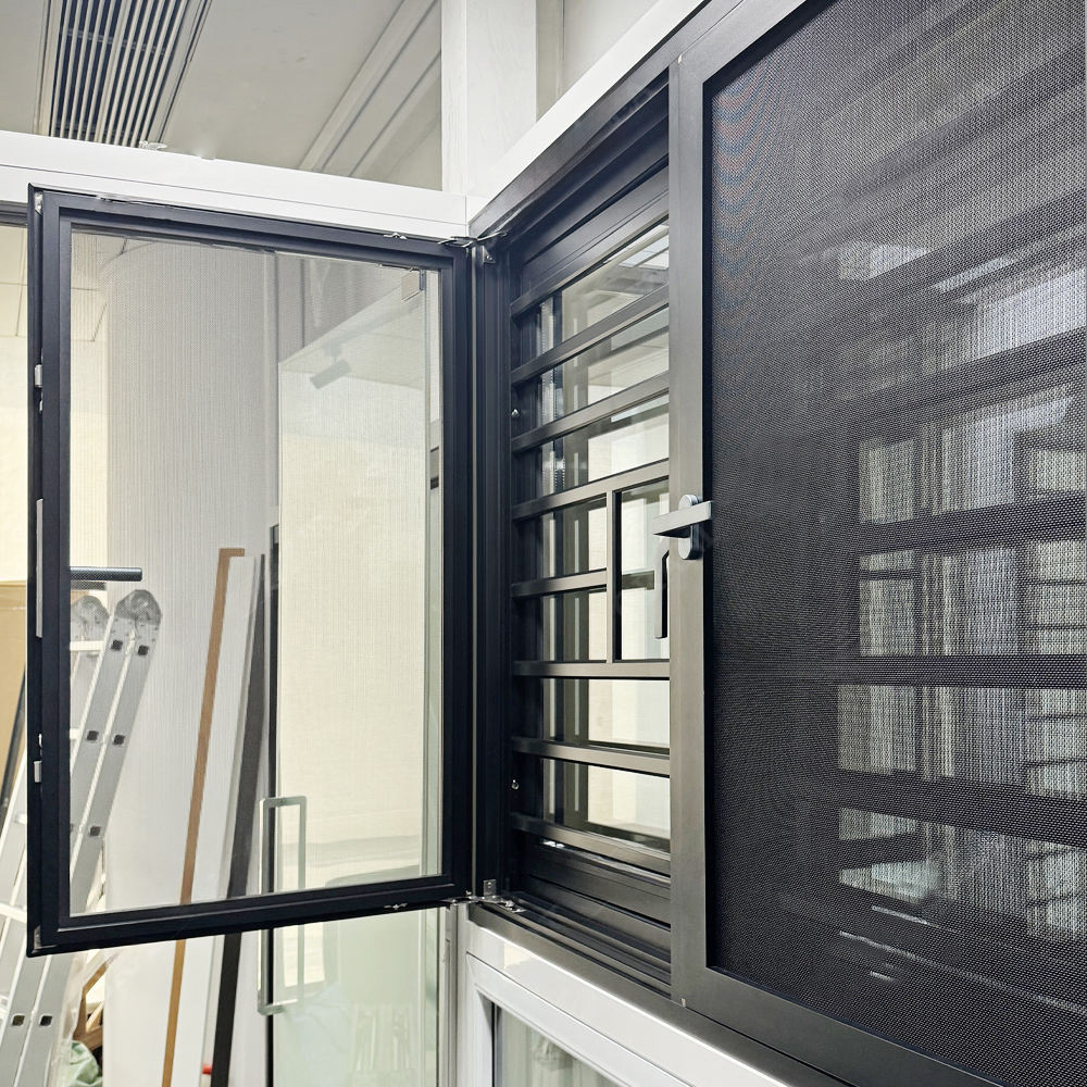 Dual-layer Integrated Security Aluminium Outward Casement Window