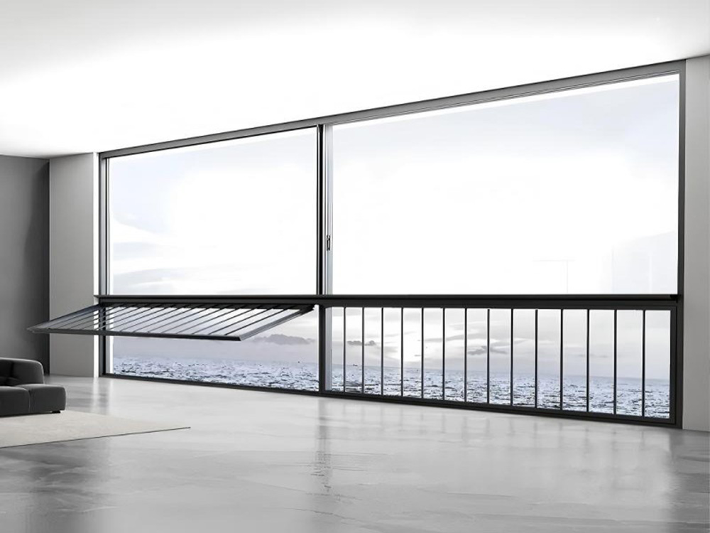 panoramic lift sliding window