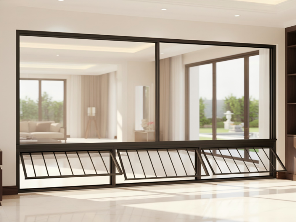 panoramic lift sliding window