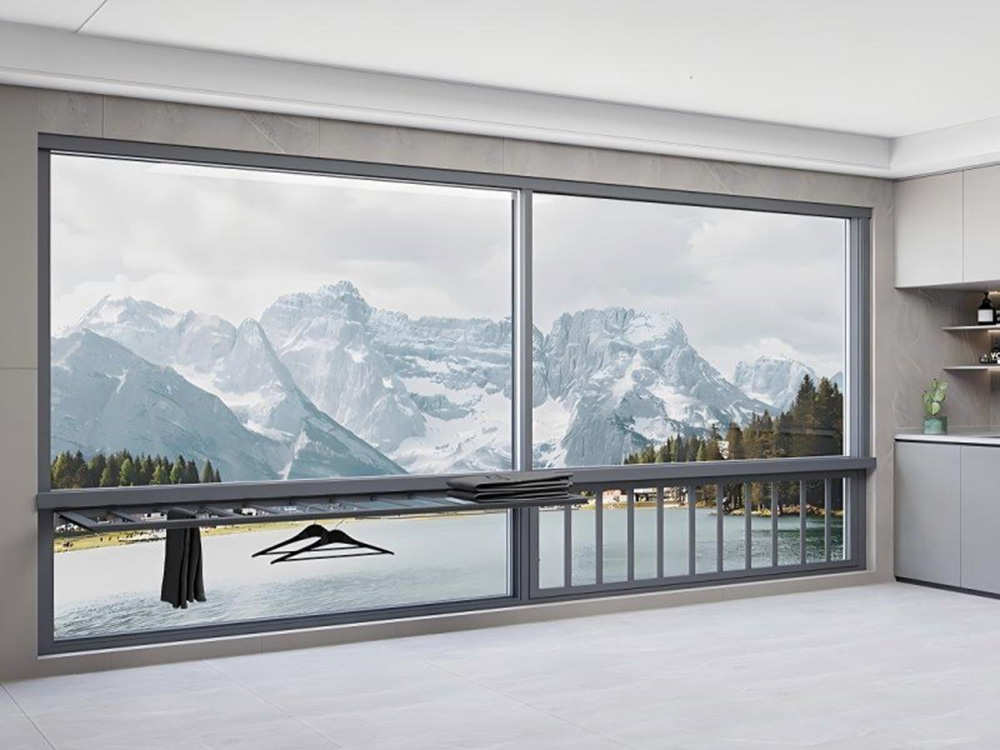 panoramic lift sliding window