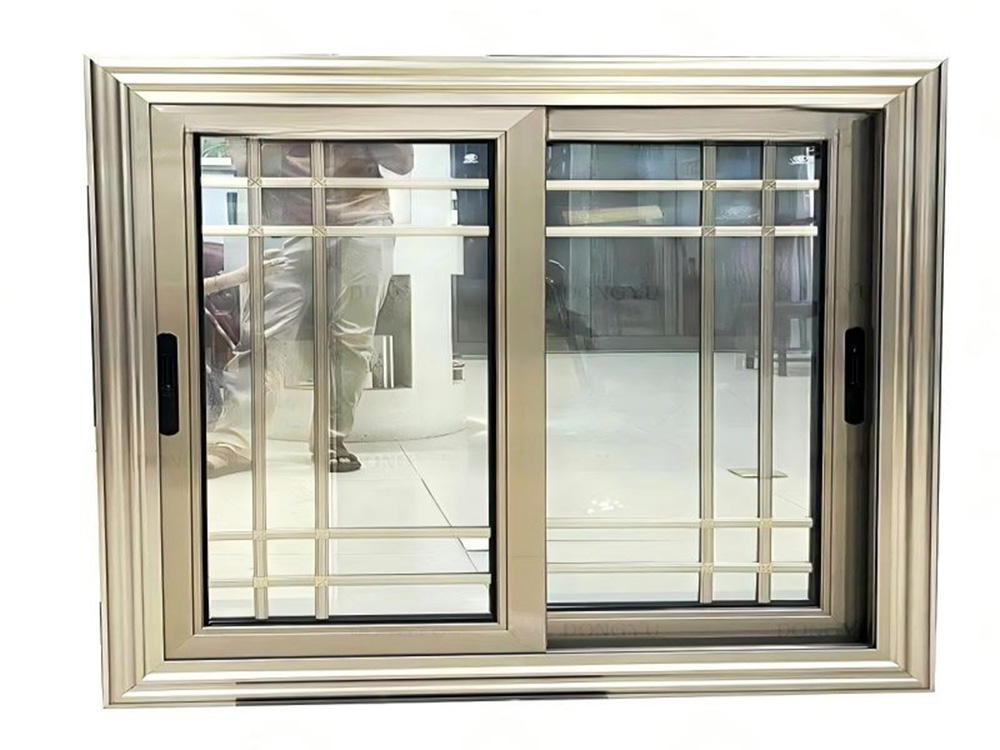 economical double-track double-sash sliding window