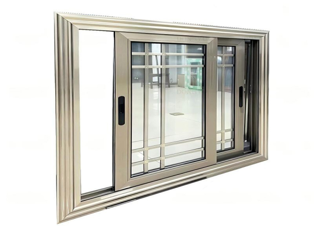 economical double-track double-sash sliding window