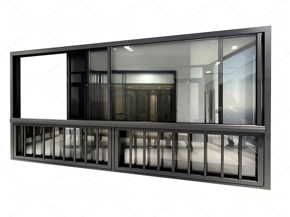 floor-mounted lift sliding window